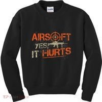 Paintball Sport Airsoft Yes It Hurts Paint Ball Target Kids Sweatshirt thumb 0