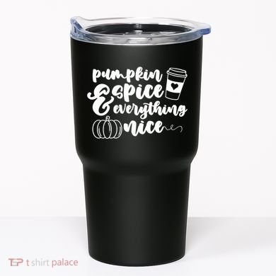 Pumpkin Spice And Everything Nice Halloween Coffee Lover Tumbler