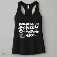 Pumpkin Spice And Everything Nice Halloween Coffee Lover Women's Tank Top thumb 3