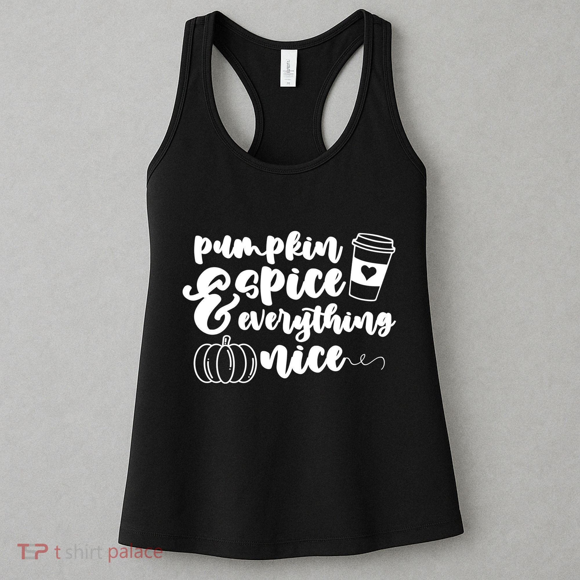 Pumpkin Spice And Everything Nice Halloween Coffee Lover Women's Tank Top