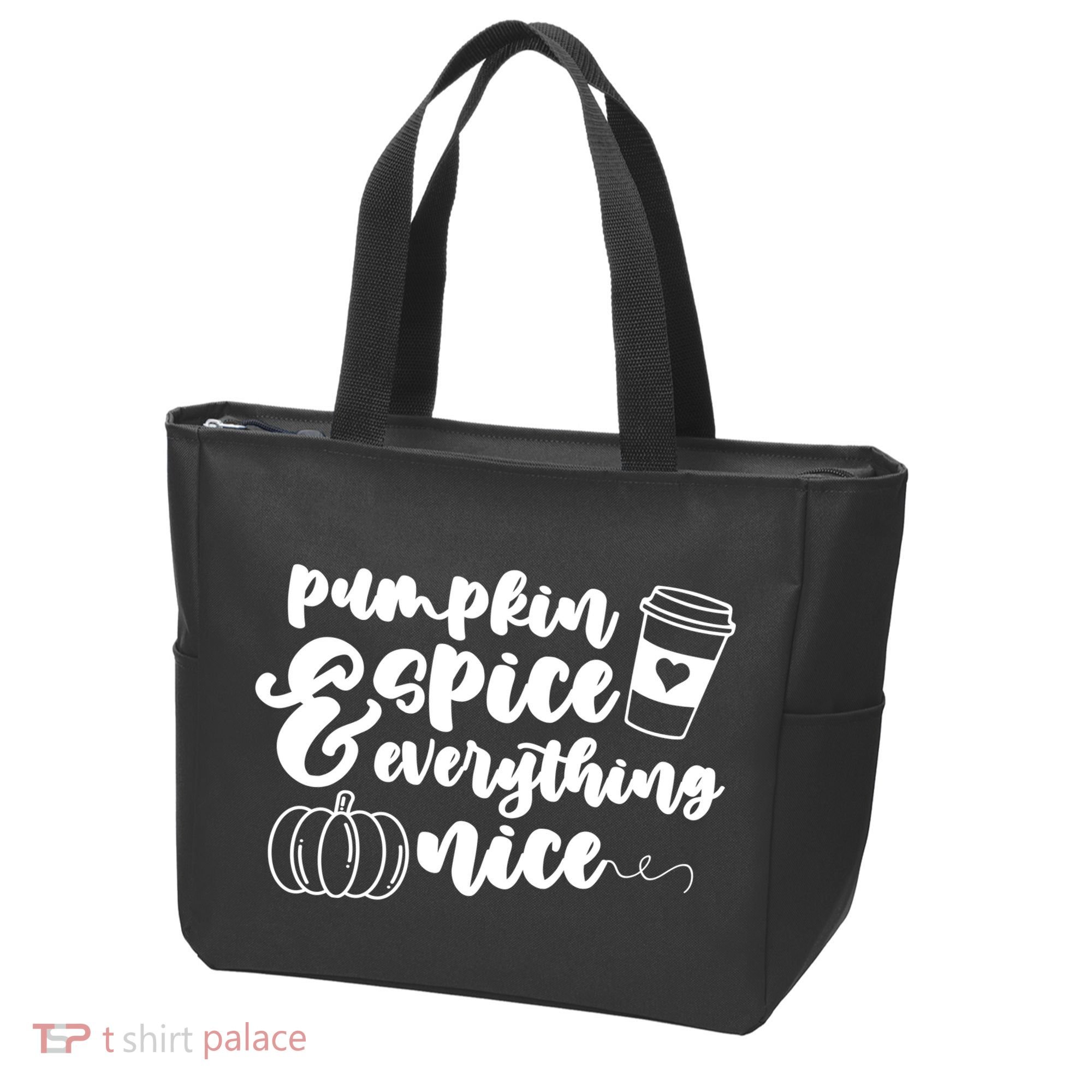 Pumpkin Spice And Everything Nice Halloween Coffee Lover Tote Bag