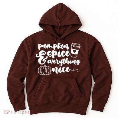 Pumpkin Spice And Everything Nice Halloween Coffee Lover Hoodie