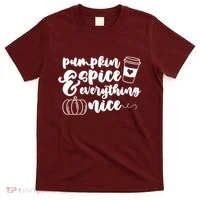 Pumpkin Spice And Everything Nice Halloween Coffee Lover T-Shirt thumb 0