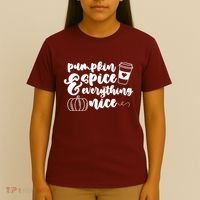 Pumpkin Spice And Everything Nice Halloween Coffee Lover T-Shirt thumb 4
