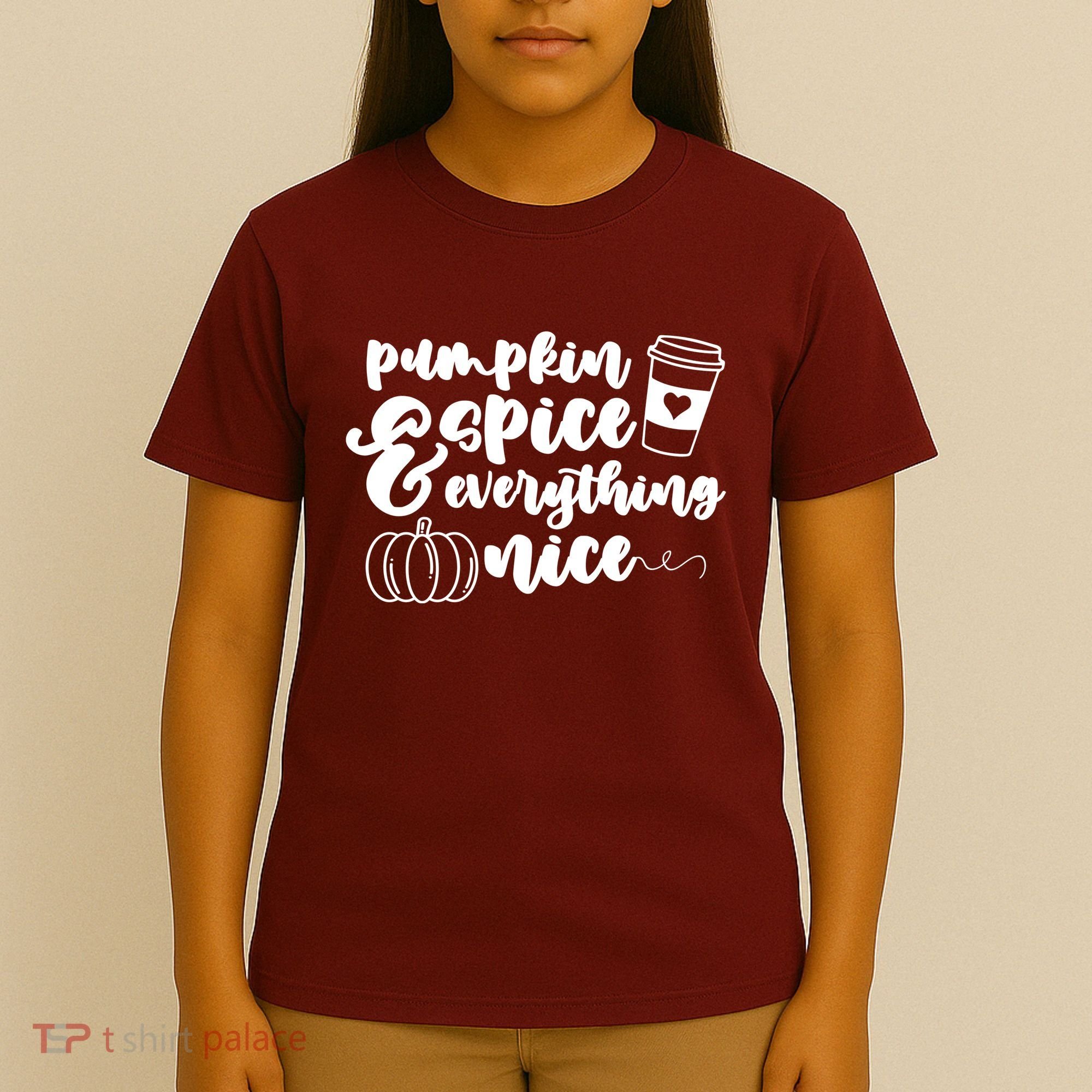 Pumpkin Spice And Everything Nice Halloween Coffee Lover T-Shirt