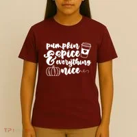 Pumpkin Spice And Everything Nice Halloween Coffee Lover T-Shirt thumb 4