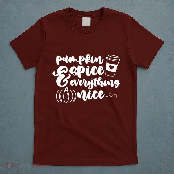Pumpkin Spice And Everything Nice Halloween Coffee Lover T-Shirt