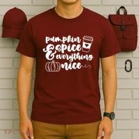 Pumpkin Spice And Everything Nice Halloween Coffee Lover T-Shirt thumb 6
