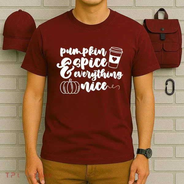 Pumpkin Spice And Everything Nice Halloween Coffee Lover T-Shirt