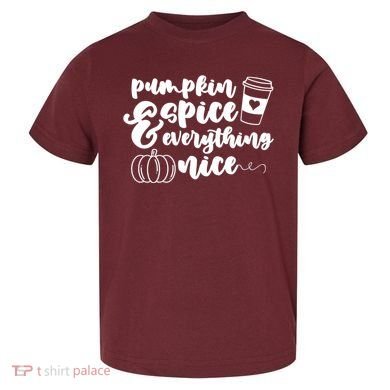 Pumpkin Spice And Everything Nice Halloween Coffee Lover Toddler T-Shirt
