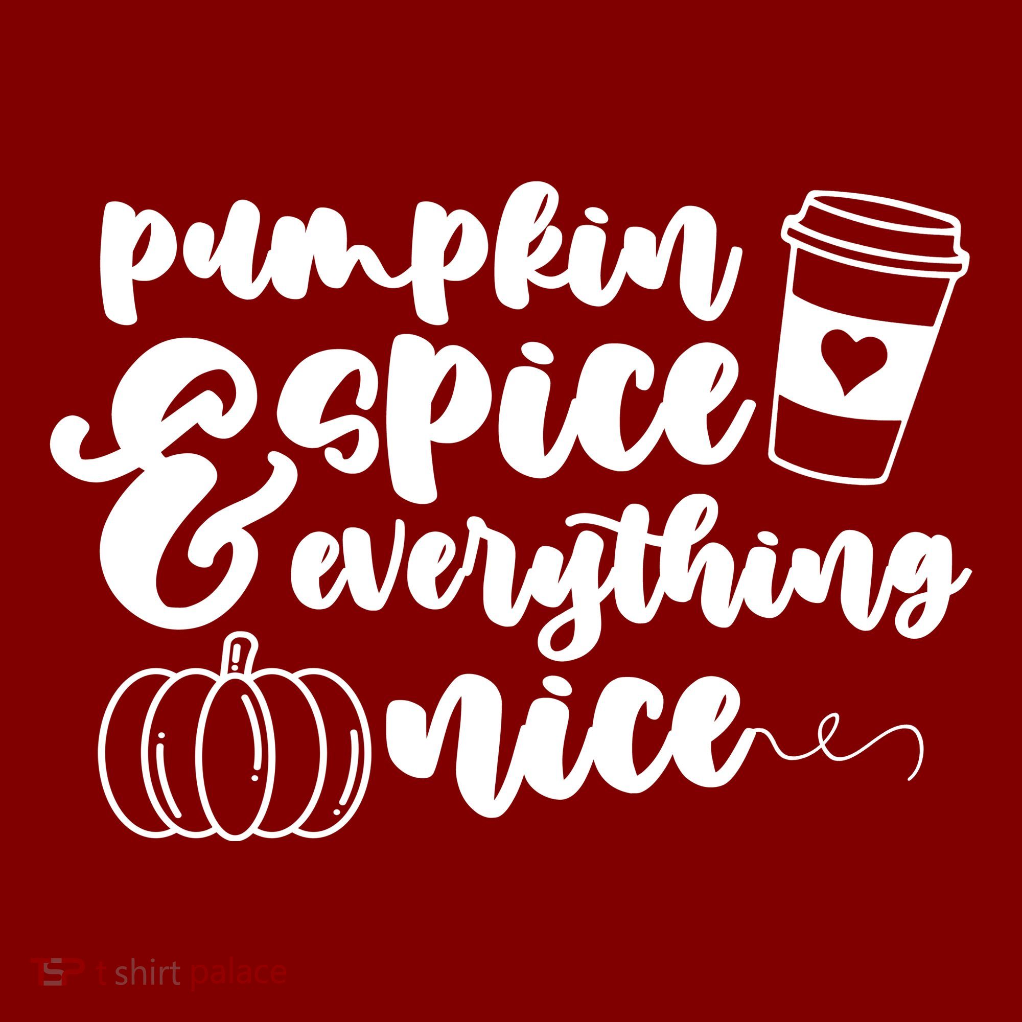 Pumpkin Spice And Everything Nice Halloween Coffee Lover Toddler T-Shirt