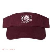 Pumpkin Spice And Everything Nice Halloween Coffee Lover Visor thumb 0
