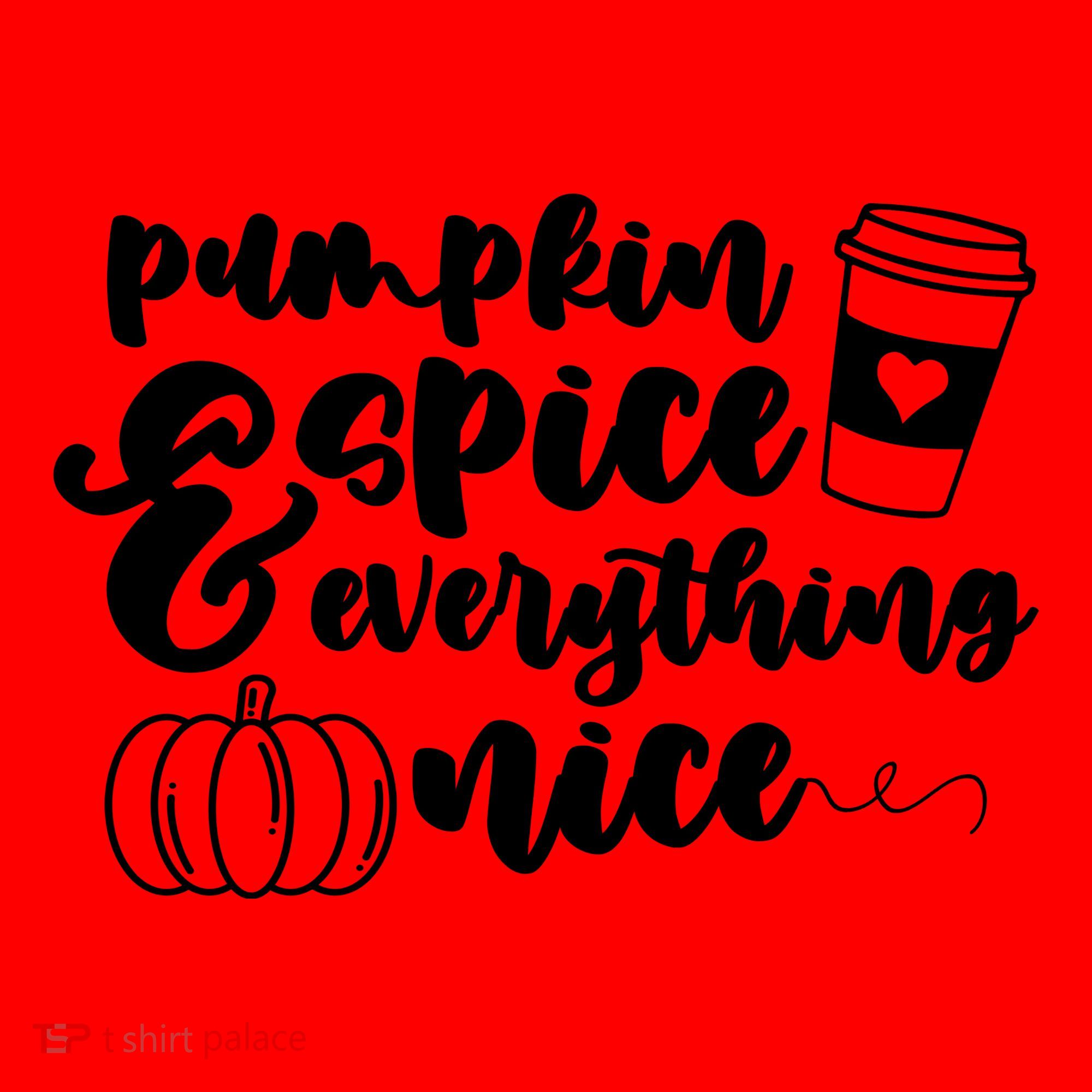 Pumpkin Spice And Everything Nice Halloween Coffee Lover Santa Hat