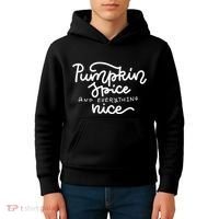 Pumpkin Spice And Everything Nice Kids Hoodie thumb 4