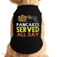 Pancakes Served American Football Funny Offensive Lineman Doggie Tank thumb 0