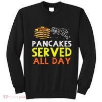 Pancakes Served American Football Funny Offensive Lineman Sweatshirt thumb 0