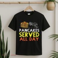 Pancakes Served American Football Funny Offensive Lineman T-Shirt thumb 2