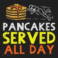 Pancakes Served American Football Funny Offensive Lineman Hat thumb 2