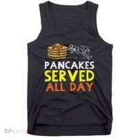 Pancakes Served American Football Funny Offensive Lineman Tank Top thumb 0