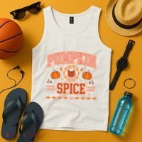 Pumpkin Spice Autumn Fall Season Tank Top thumb 4