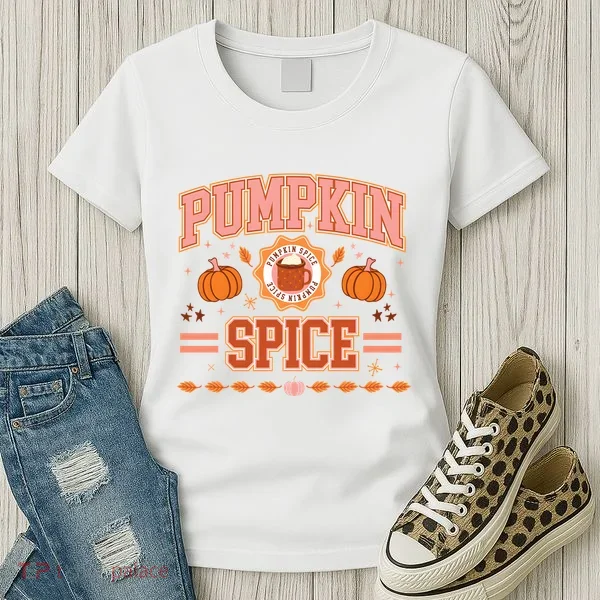 Pumpkin Spice Autumn Fall Season Women's T-Shirt