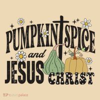 Pumpkin Spice And Jesus Christ Fun Fall Christian Cross Faith Tote Bag thumb 4