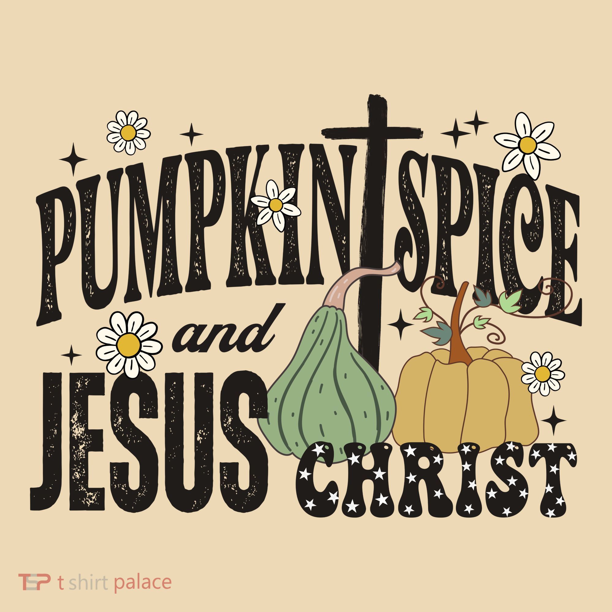 Pumpkin Spice And Jesus Christ Fun Fall Christian Cross Faith Tote Bag