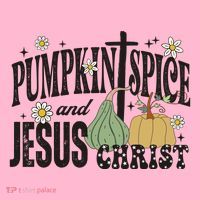Pumpkin Spice And Jesus Christ Fun Fall Christian Cross Faith Coaster thumb 2