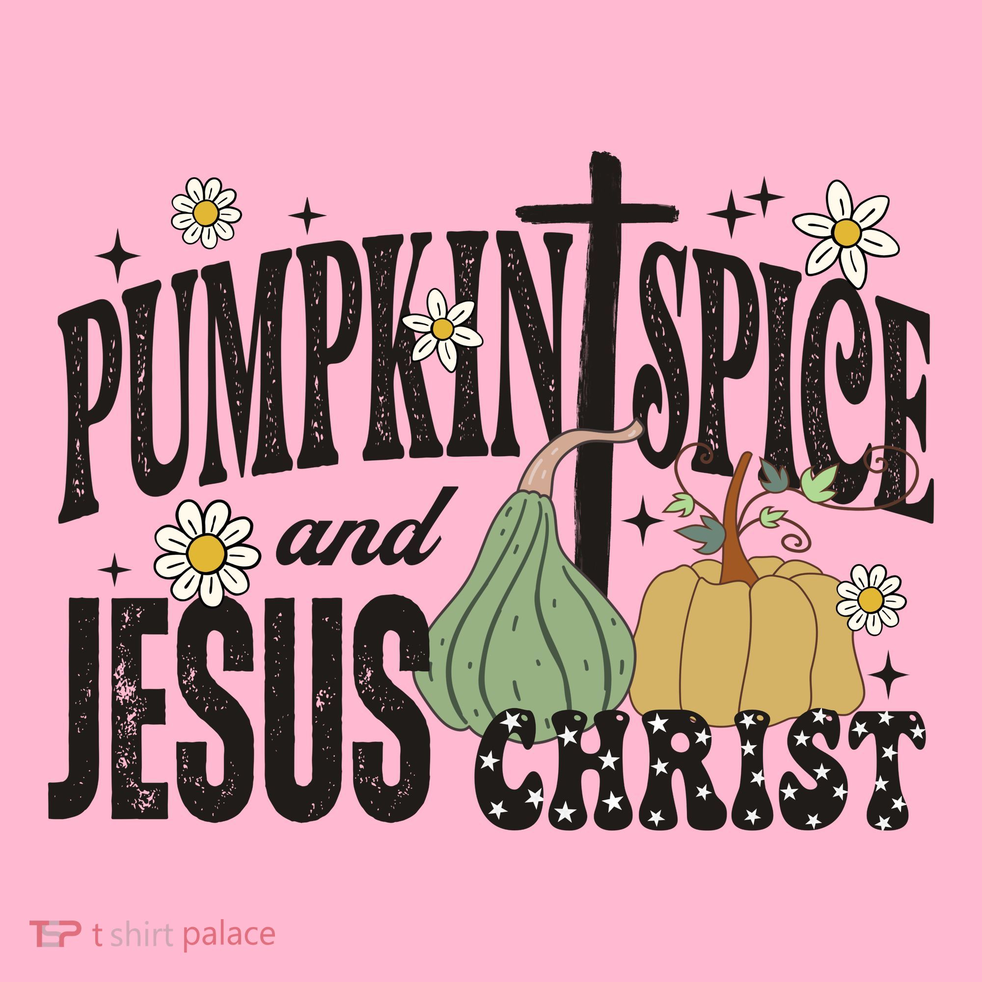 Pumpkin Spice And Jesus Christ Fun Fall Christian Cross Faith Coaster