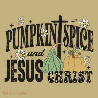 Pumpkin Spice And Jesus Christ Fun Fall Christian Cross Faith Mousepad thumb 1