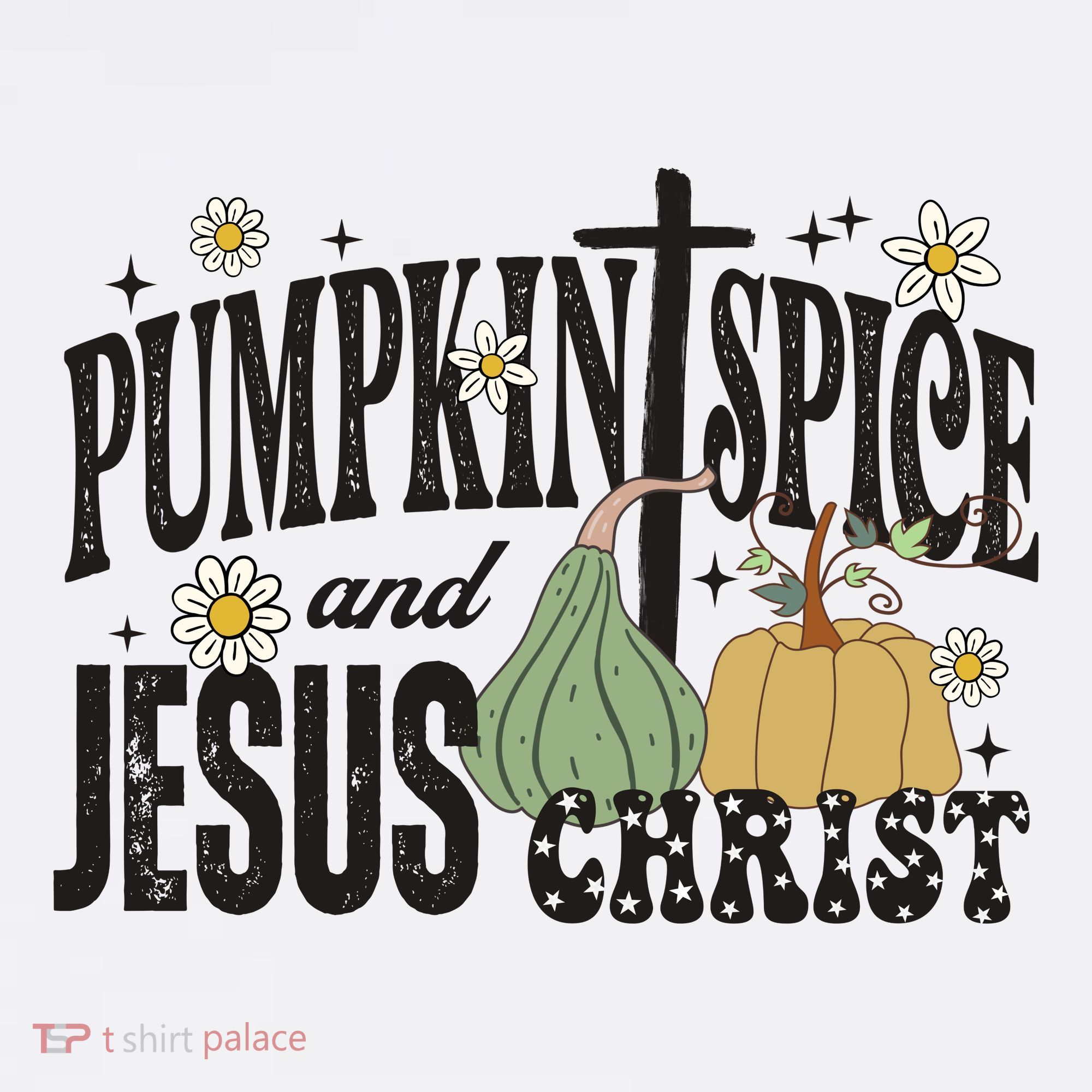 Pumpkin Spice And Jesus Christ Fun Fall Christian Cross Faith Women's Hoodie