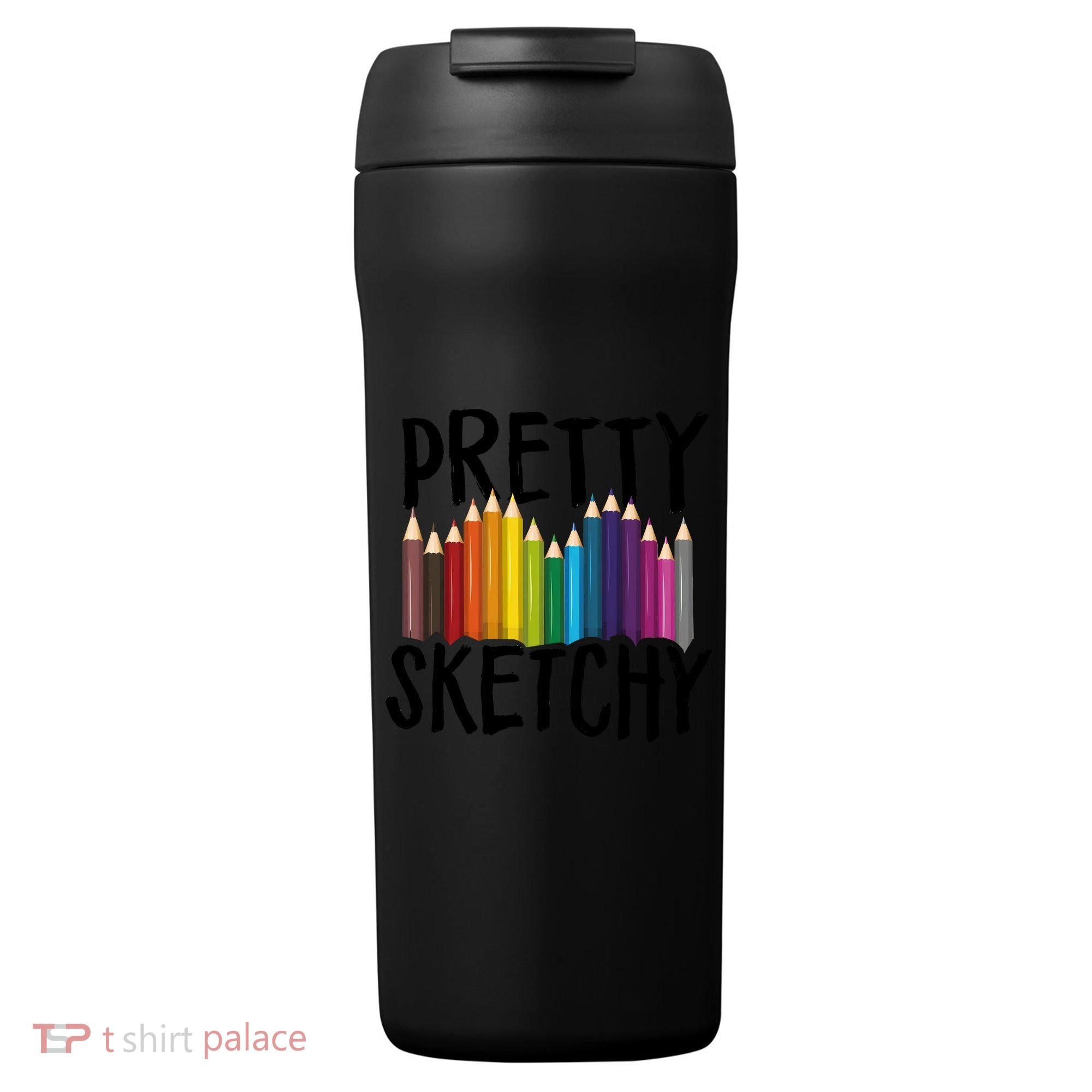 Pretty Sketchy Artist Art Teacher 24oz Duet Stainless Steel Tumbler