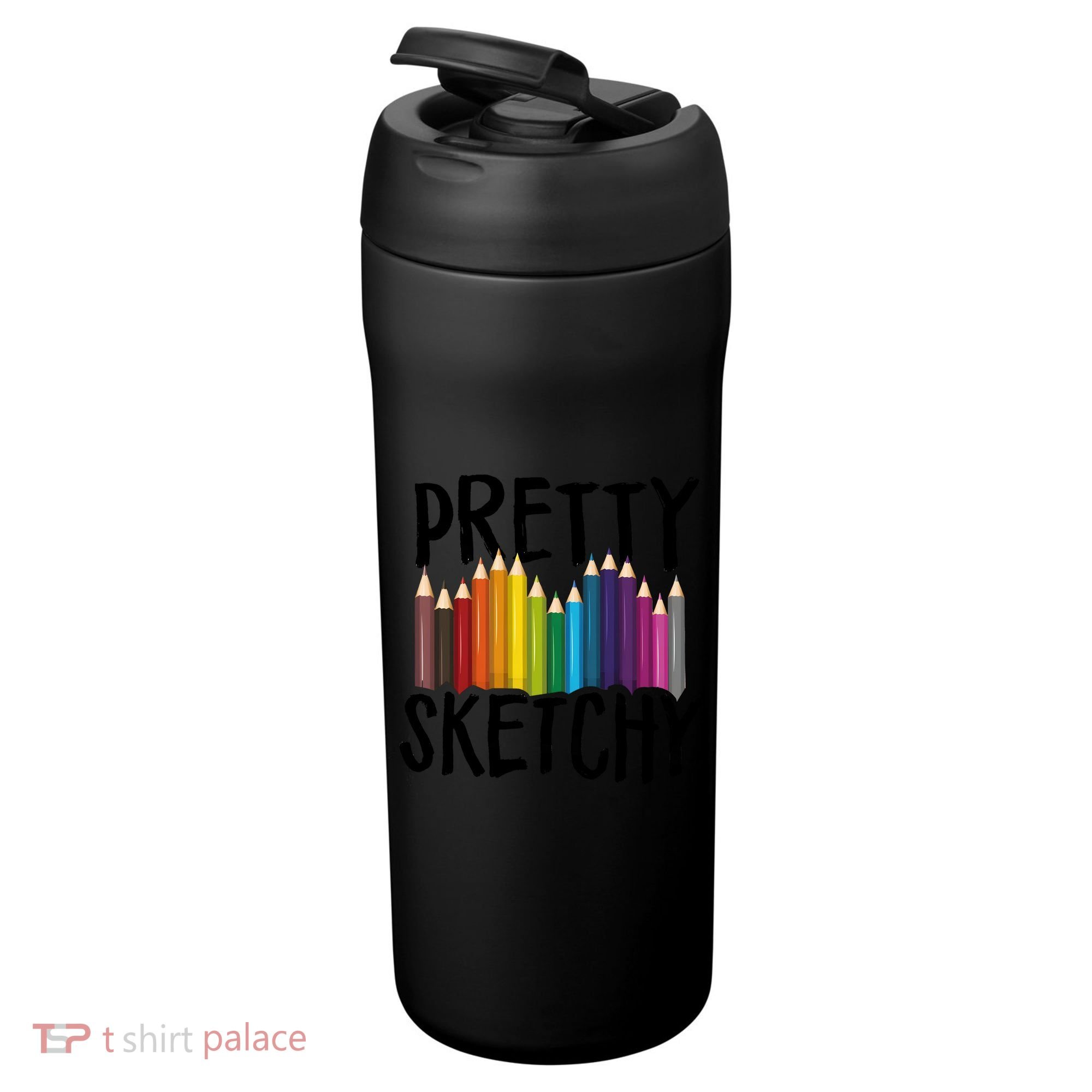 Pretty Sketchy Artist Art Teacher 24oz Duet Stainless Steel Tumbler