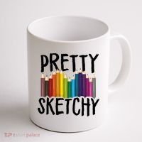 Pretty Sketchy Artist Art Teacher Coffee Mug thumb 1