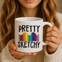 Pretty Sketchy Artist Art Teacher Coffee Mug thumb 3