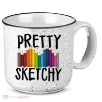 Pretty Sketchy Artist Art Teacher 15oz Campfire Ceramic Mug thumb 0
