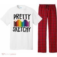 Pretty Sketchy Artist Art Teacher Pajama Set thumb 0