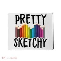 Pretty Sketchy Artist Art Teacher Mousepad thumb 0