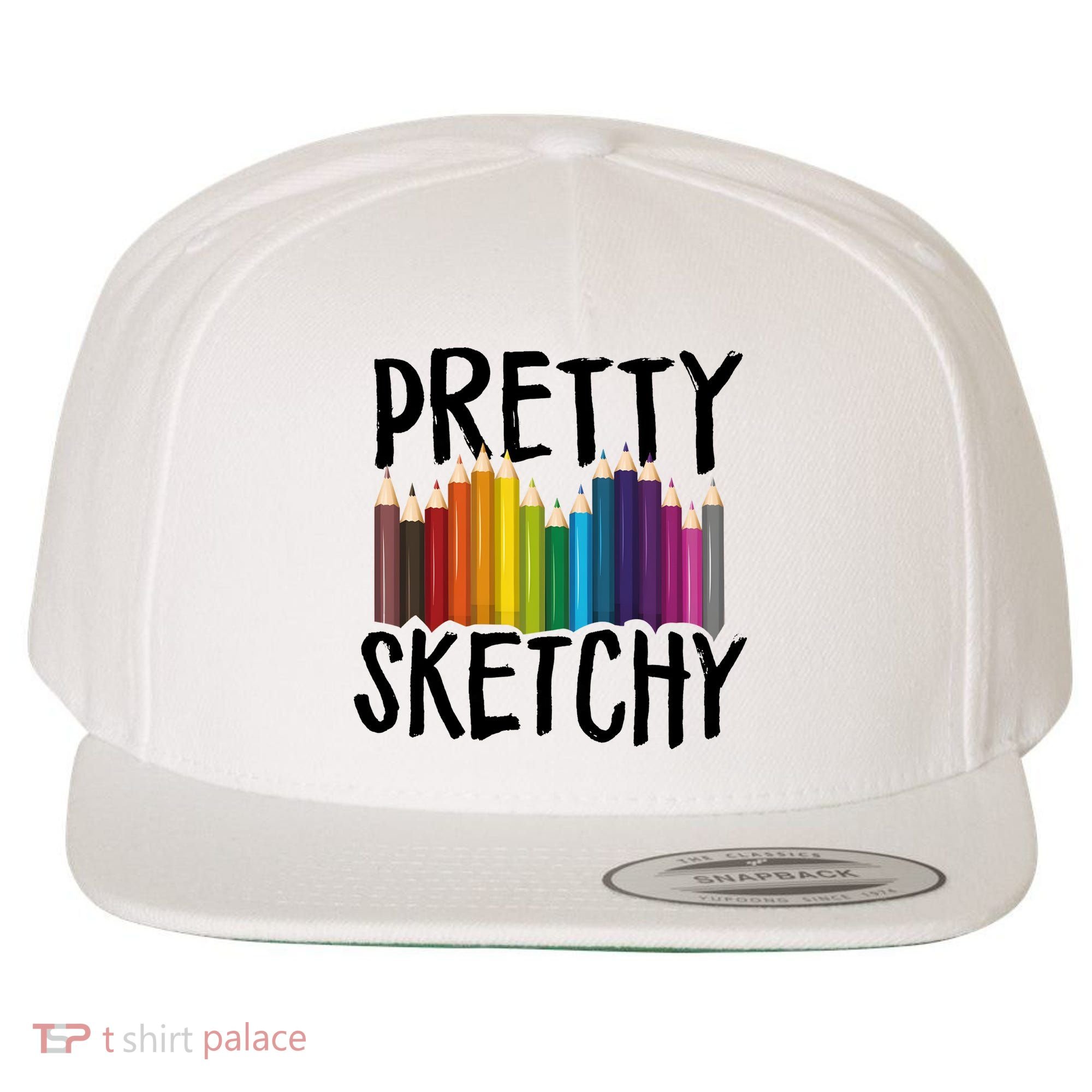 Pretty Sketchy Artist Art Teacher Wool Snapback Cap