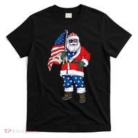 Patriotic Santa American Christmas 4th Of July Santa T-Shirt thumb 0