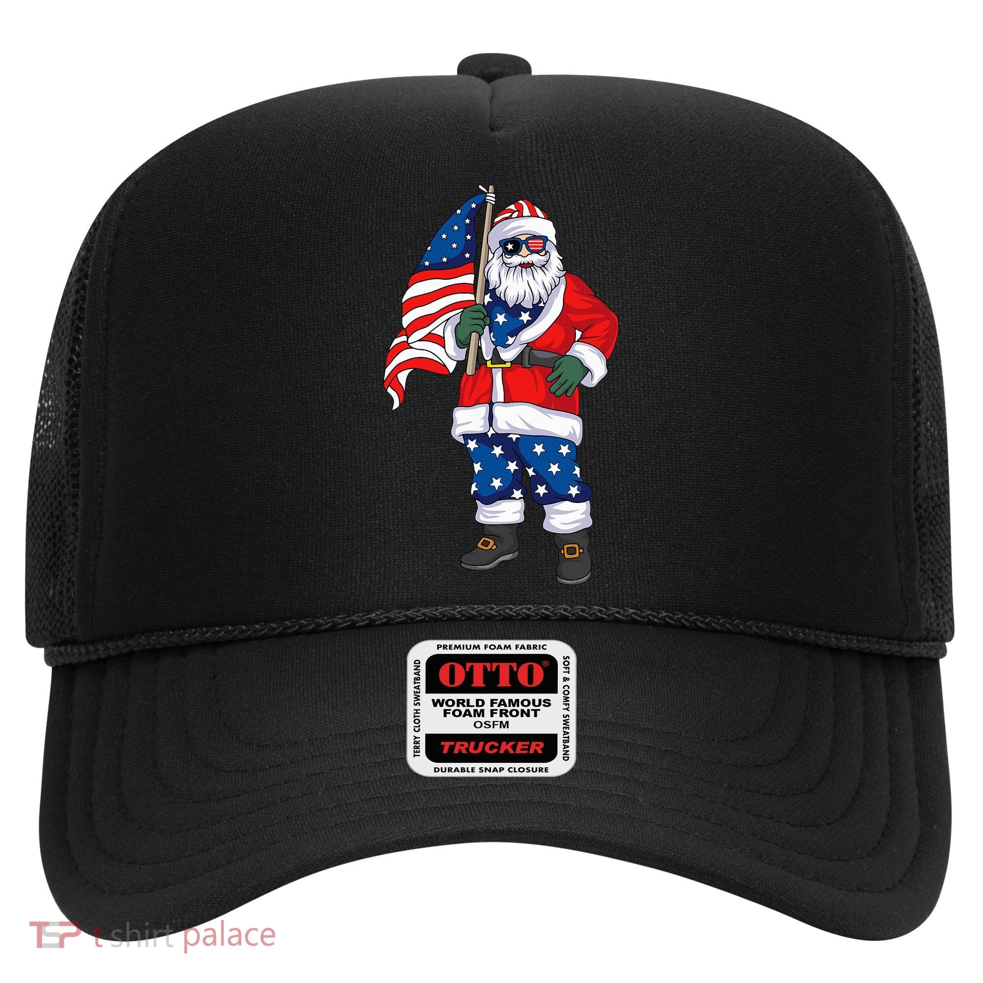Patriotic Santa American Christmas 4th Of July Santa Hat