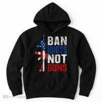 Pro Second Amendment Gun Rights Ban Idiots Not Guns Hoodie thumb 0
