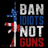 Pro Second Amendment Gun Rights Ban Idiots Not Guns Apron thumb 3