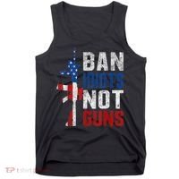 Pro Second Amendment Gun Rights Ban Idiots Not Guns Tank Top thumb 0