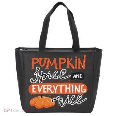 Pumpkin Spice And Everything Nice Cute Tote Bag