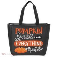 Pumpkin Spice And Everything Nice Cute Tote Bag thumb 0