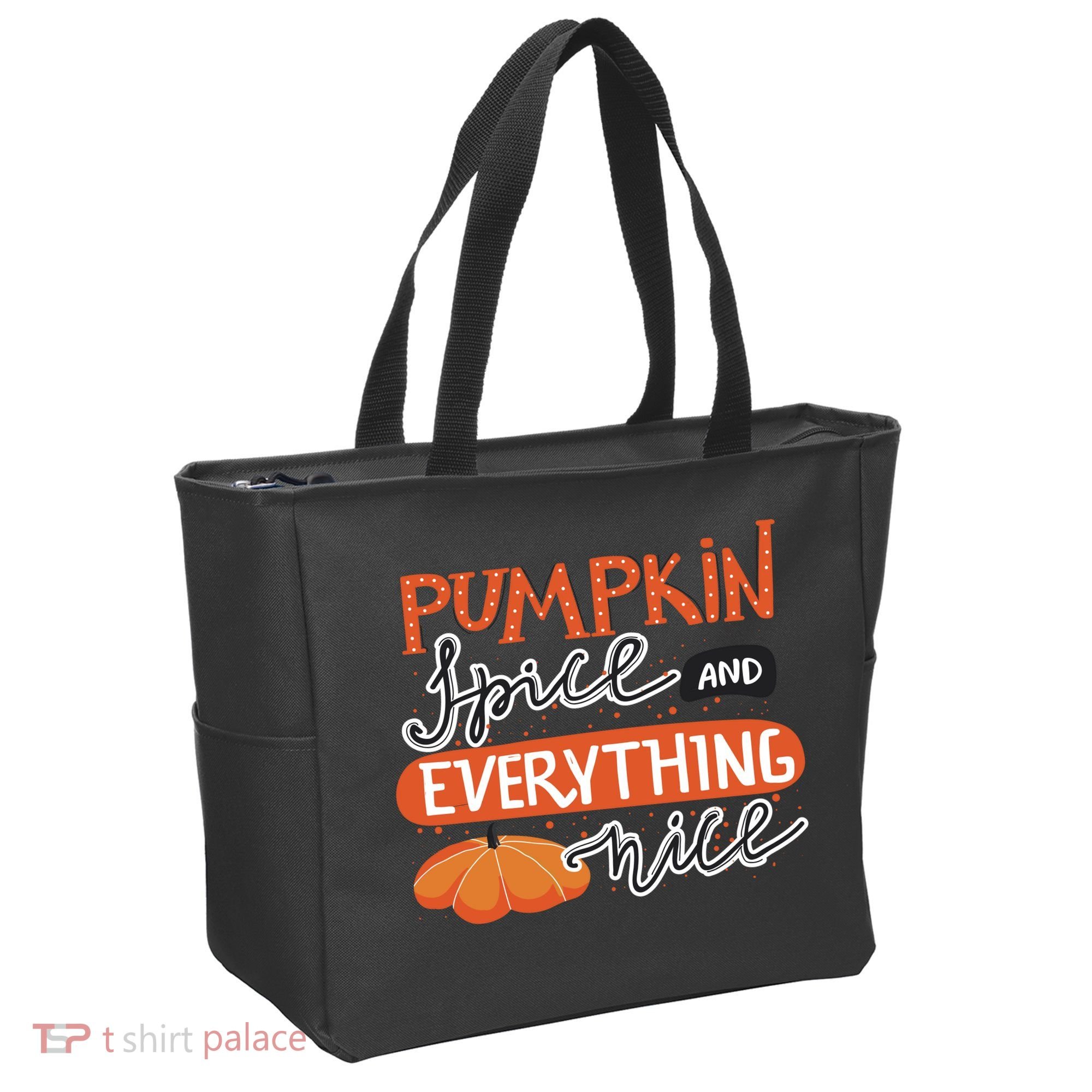 Pumpkin Spice And Everything Nice Cute Tote Bag