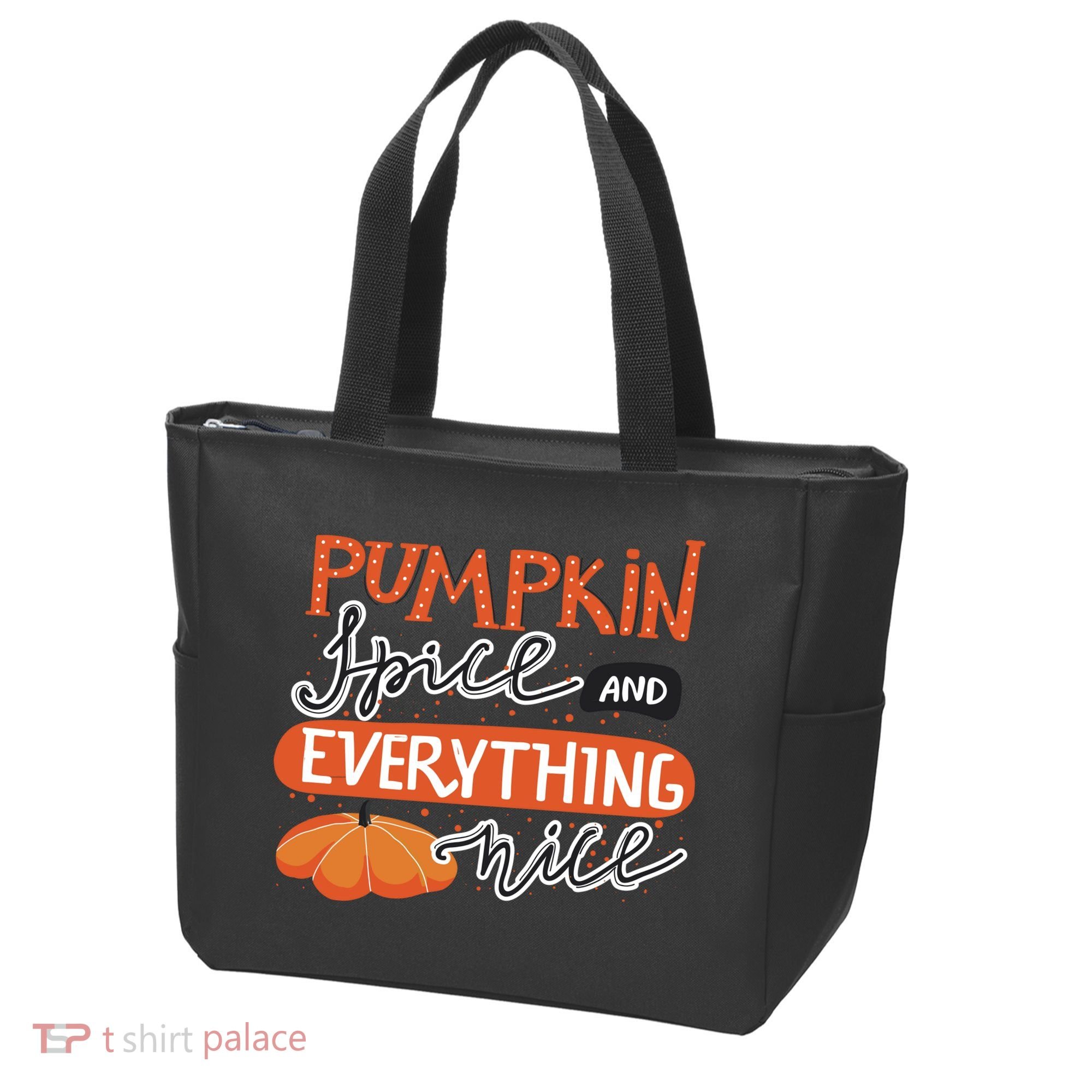 Pumpkin Spice And Everything Nice Cute Tote Bag