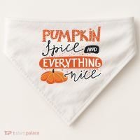 Pumpkin Spice And Everything Nice Cute USA-Made Doggie Bandana thumb 0