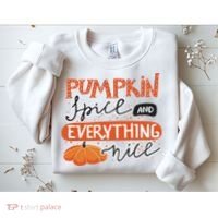 Pumpkin Spice And Everything Nice Cute Sweatshirt thumb 2
